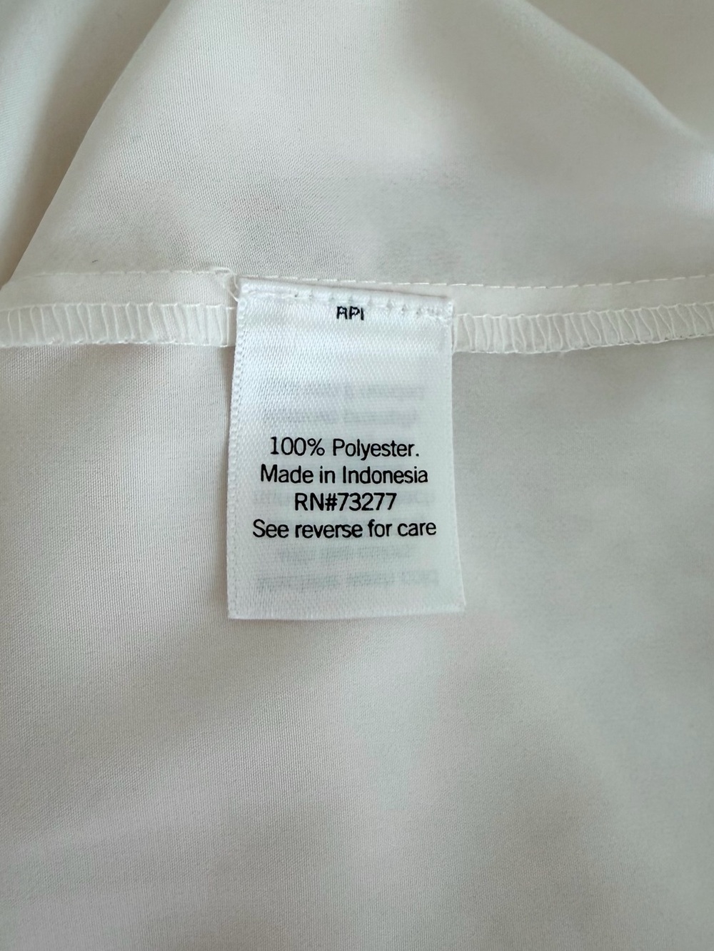 Nine West Off-White Button-Up Blouse | Long Sleeve | Size M - Picture 7 of 8